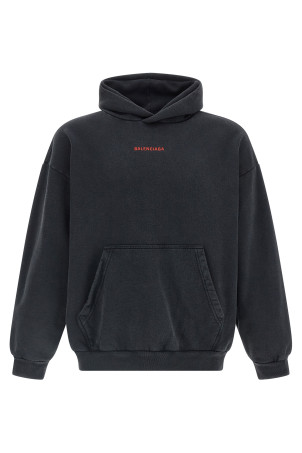 Худі «Balenciaga Back» Чорний 767877TTVJ28483