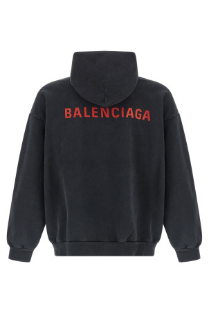 Худі «Balenciaga Back» Чорний 767877TTVJ28483