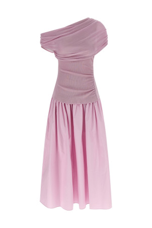 Сукня «Pink Cotton Draped Knit Midi» Рожева RS26108MPPINK