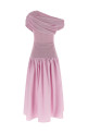Платье «Pink Cotton Draped Knit Midi» Розовое RS26108MPPINK