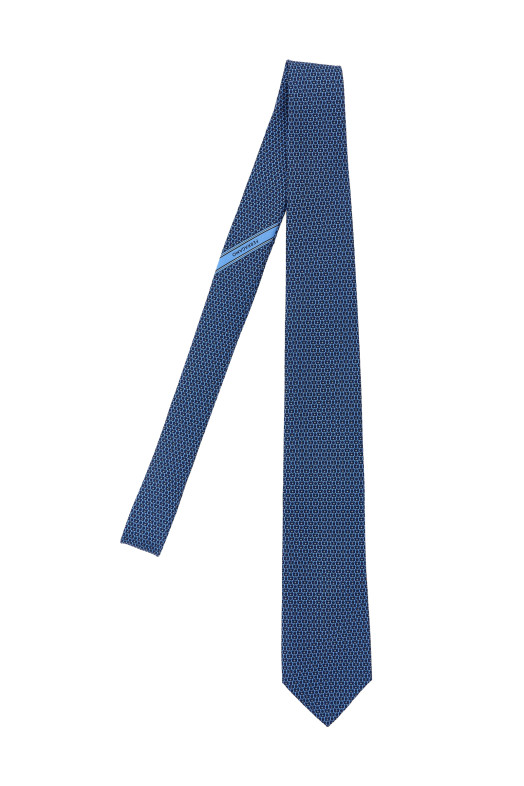 Галстук с принтом «Gancini» Синий 789048FBLUSCURO