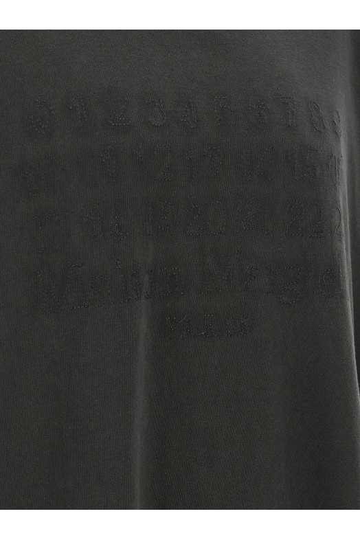 Футболка с логотипом, черная MAISON MARGIELA S50GC0705S24567855