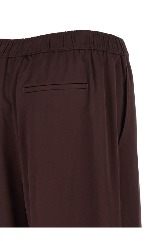 Блестящие брюки бордо TORY BURCH 176406600