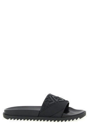Logo band slides Black