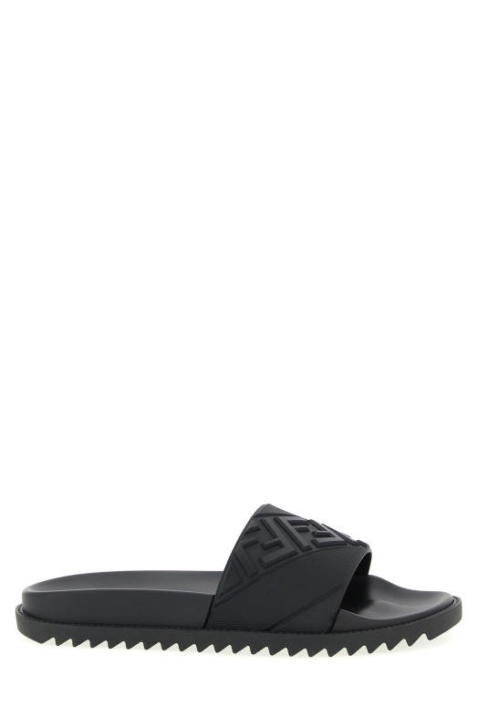 Logo band slides Black