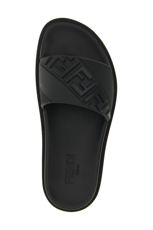 Logo band slides Black