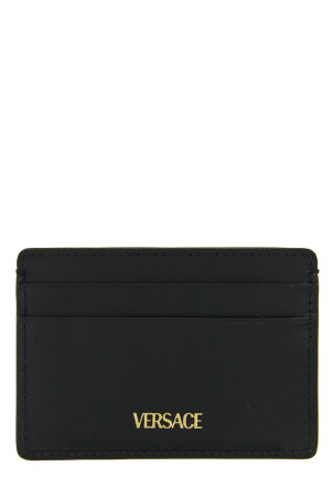 'V Logo' card holder Black
