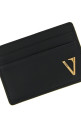 'V Logo' card holder Black