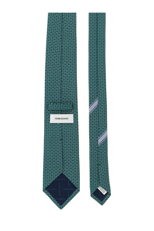 Галстук с принтом «Gancini» Зеленый 789054FVERDE