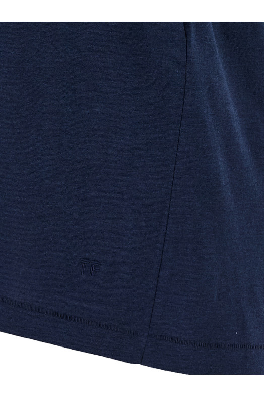 Logo embroidery t-shirt Blue