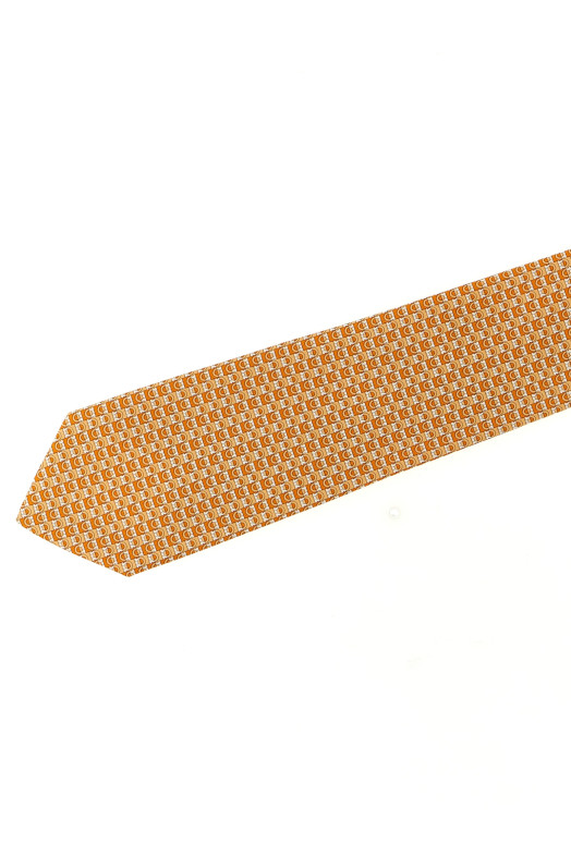 Галстук с принтом «Gancini», оранжевый 788908FARANCIO