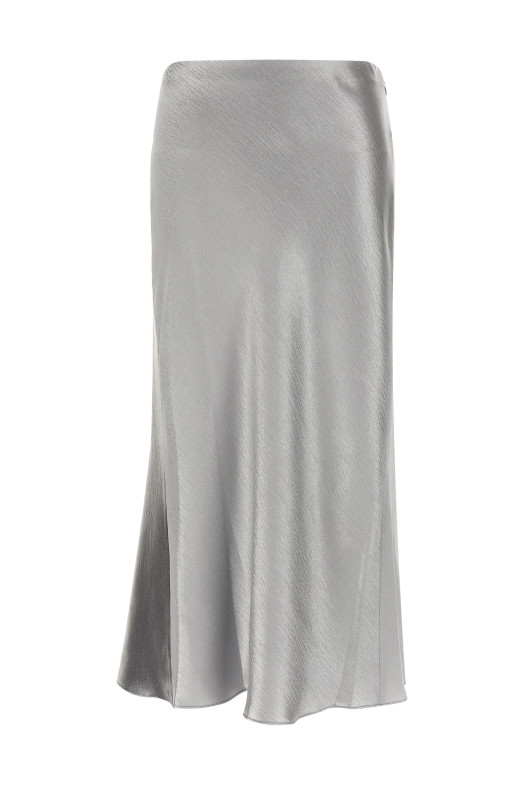 'Satin' skirt Gray