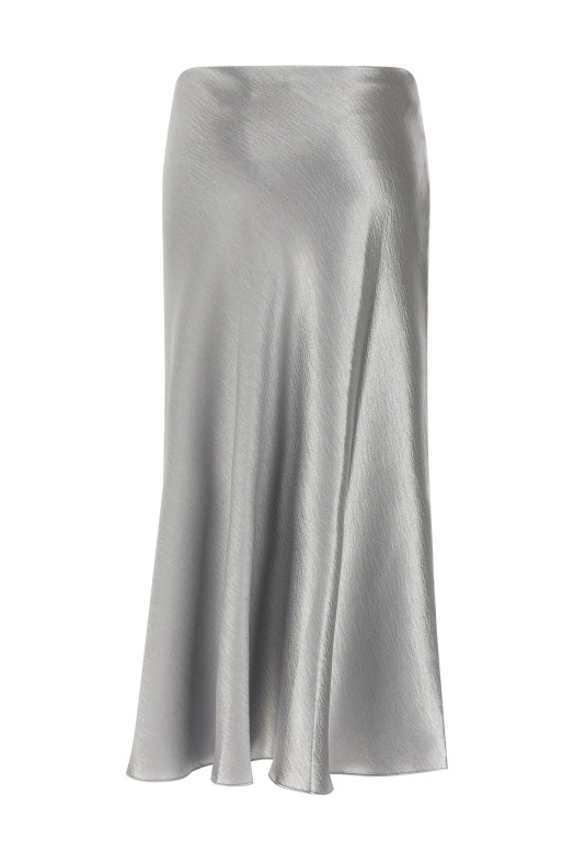 'Satin' skirt Gray