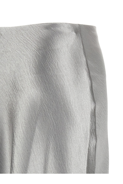 'Satin' skirt Gray