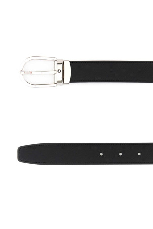 Black leather belt MONTBLANC (198410)