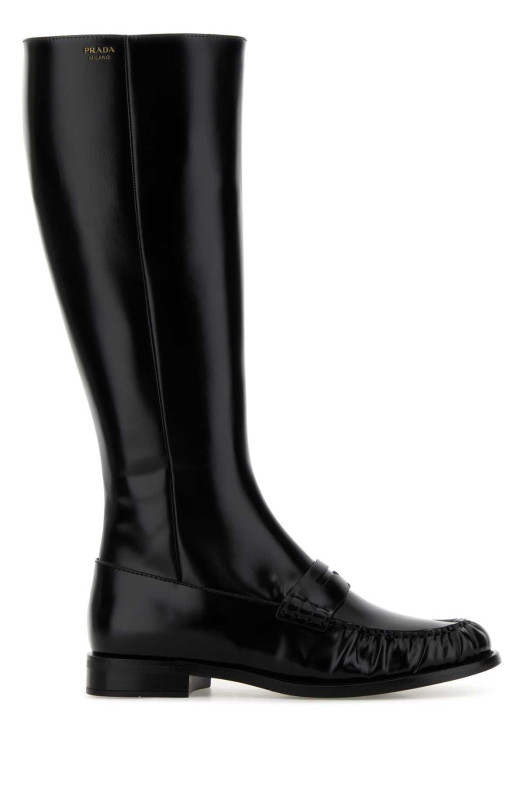 Black leather boots Black PRADA (1W201OFD020P39)