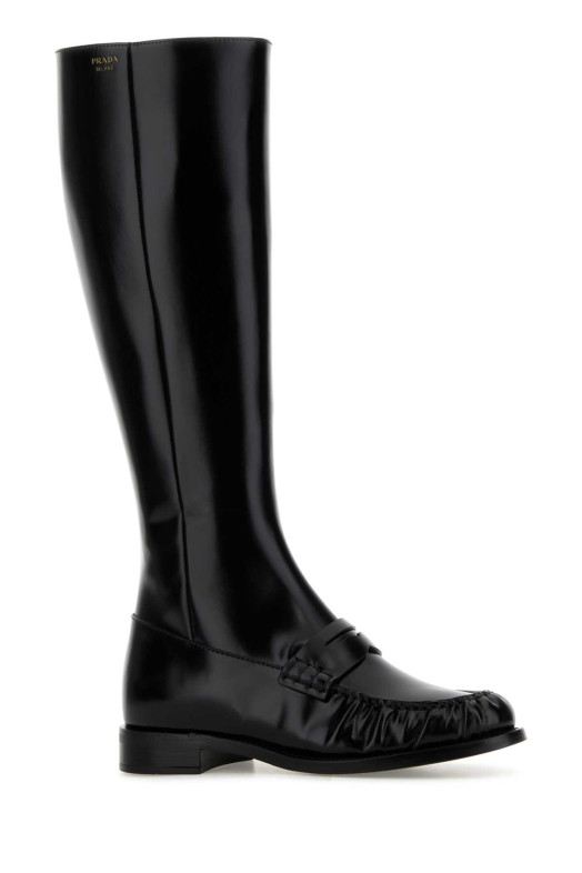 Black leather boots Black PRADA (1W201OFD020P39)