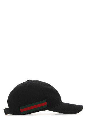 Black polyester blend baseball cap GUCCI (200035KQWBG)
