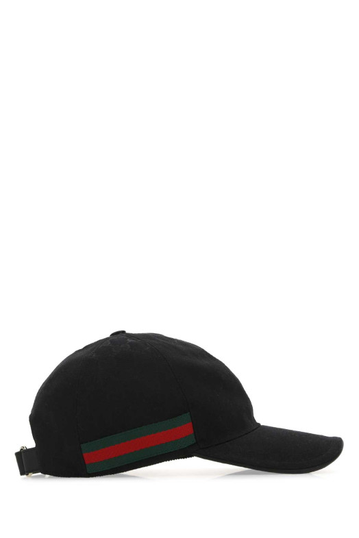 Black polyester blend baseball cap GUCCI (200035KQWBG)