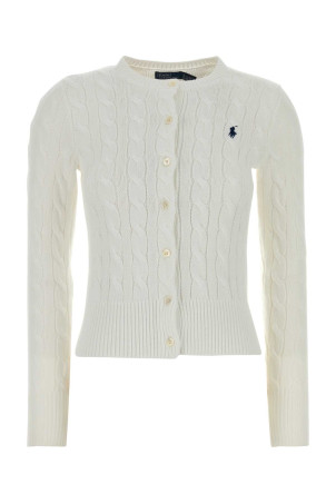 Білий бавовняний кардиган Blue POLO RALPH LAUREN (211971868)