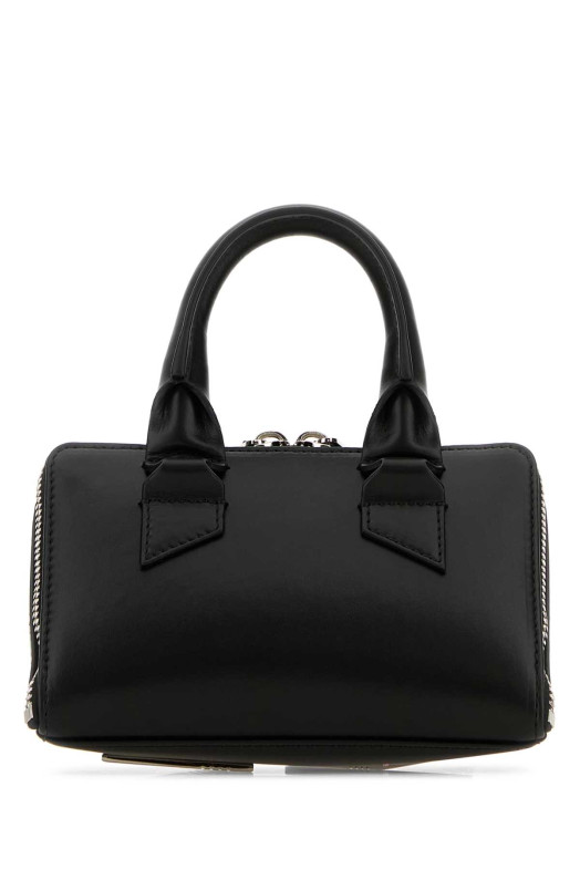 Black leather mini Friday bag White THE ATTICO (231WAH00002LBT019AA)