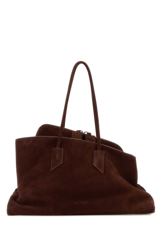 Brown suede La Passeggiata shopping bag Brown THE ATTICO (250WAH00054LBT007AA)