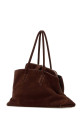 Brown suede La Passeggiata shopping bag Brown THE ATTICO (250WAH00054LBT007AA)