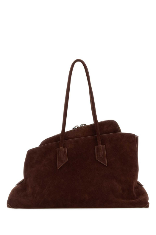 Brown suede La Passeggiata shopping bag Brown THE ATTICO (250WAH00054LBT007AA)