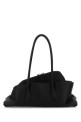 Black leather small La Passeggiata shoulder bag White THE ATTICO (250WAH00058LBT019AA)
