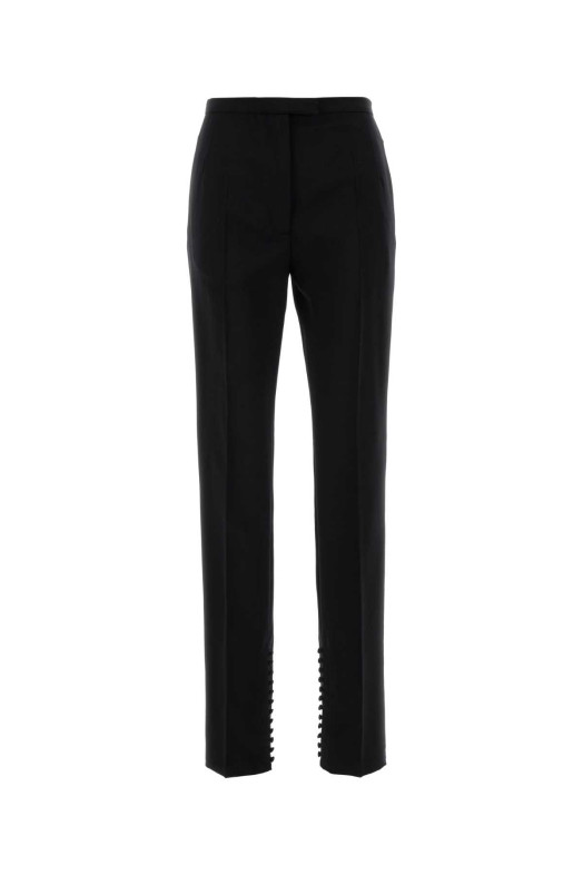 Black wool blend Pandoris pant DRIES VAN NOTEN (2520109512249)
