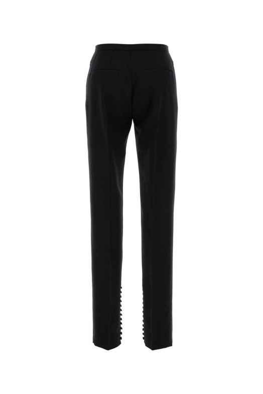 Black wool blend Pandoris pant DRIES VAN NOTEN (2520109512249)