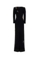 Black crepe Dalista long dress DRIES VAN NOTEN (2520110922190)