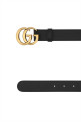 Black leather belt Black GUCCI (414516AP00T)