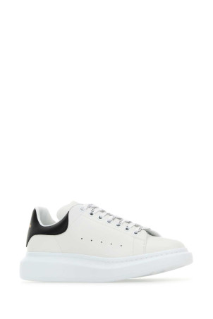 White leather sneakers with black leather heel ALEXANDER MCQUEEN (553680WIAIG)