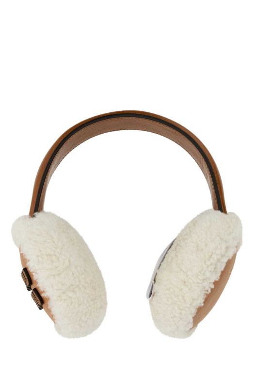 Caramel leather earmuffs MIU MIU (5HP6052CTT)