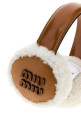 Caramel leather earmuffs MIU MIU (5HP6052CTT)