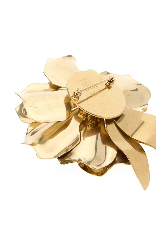 Gold metal brooch MIU MIU (5IS1292IEU)