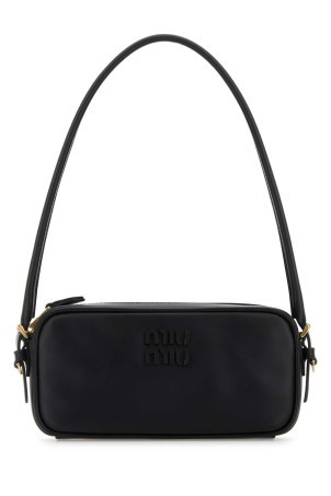 Black leather shoulder bag Black MIU MIU (5NE024AF8W)