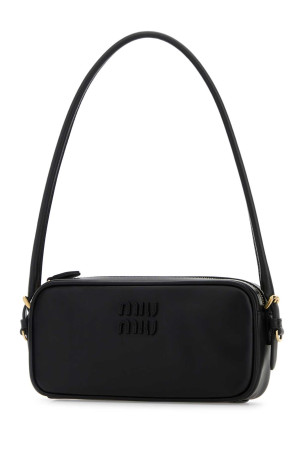Black leather shoulder bag Black MIU MIU (5NE024AF8W)