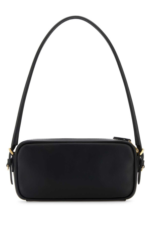 Черная кожаная сумка через плечо Black MIU MIU (5NE024AF8W)