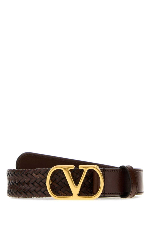 Brown leather belt VALENTINO GARAVANI (7W2T0SQ6MIN)