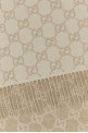 Вышитый кашемировый двусторонний шарф GUCCI (8123173GAC0)