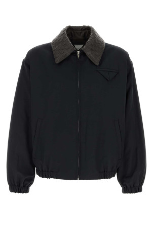 Куртка из технического хлопка цвета «полуночный синий» BOTTEGA VENETA (829896V5O50)