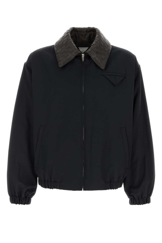 Куртка из технического хлопка цвета «полуночный синий» BOTTEGA VENETA (829896V5O50)