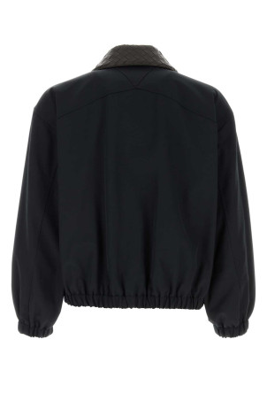 Куртка из технического хлопка цвета «полуночный синий» BOTTEGA VENETA (829896V5O50)