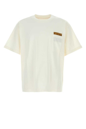 White cotton t-shirt BOTTEGA VENETA (838924V4N50)