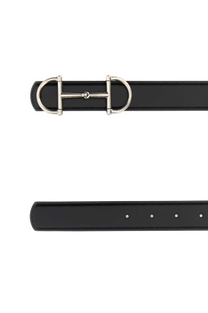 Black leather reversible belt GUCCI (8472730YATC)