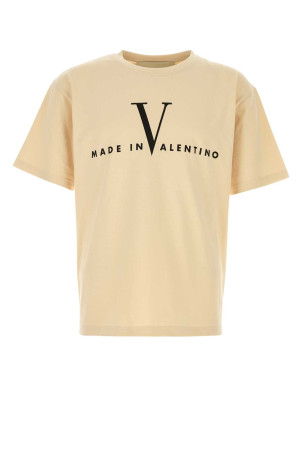 Beige cotton t-shirt VALENTINO GARAVANI (8V3MG16PBAQ)
