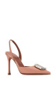 Pink satin Camelia pumps AMINA MUADDI (CAMELIASLING)