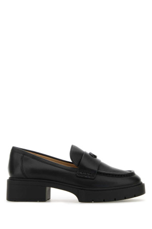 Black leather Leah loafers Black COACH NEW YORK (CB990)